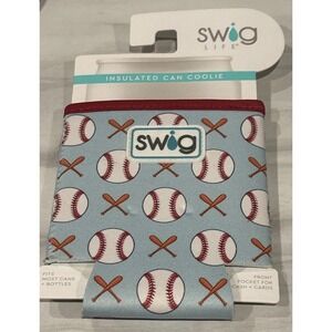 Swig‎ Life Standard Can Coolie Coozie 12oz Neoprene Insulated Home Run Baseball